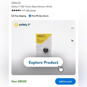 NEW “SMART BABY MONITOR” ORIGINAL PRICE IS $100 GET IT FOR $65